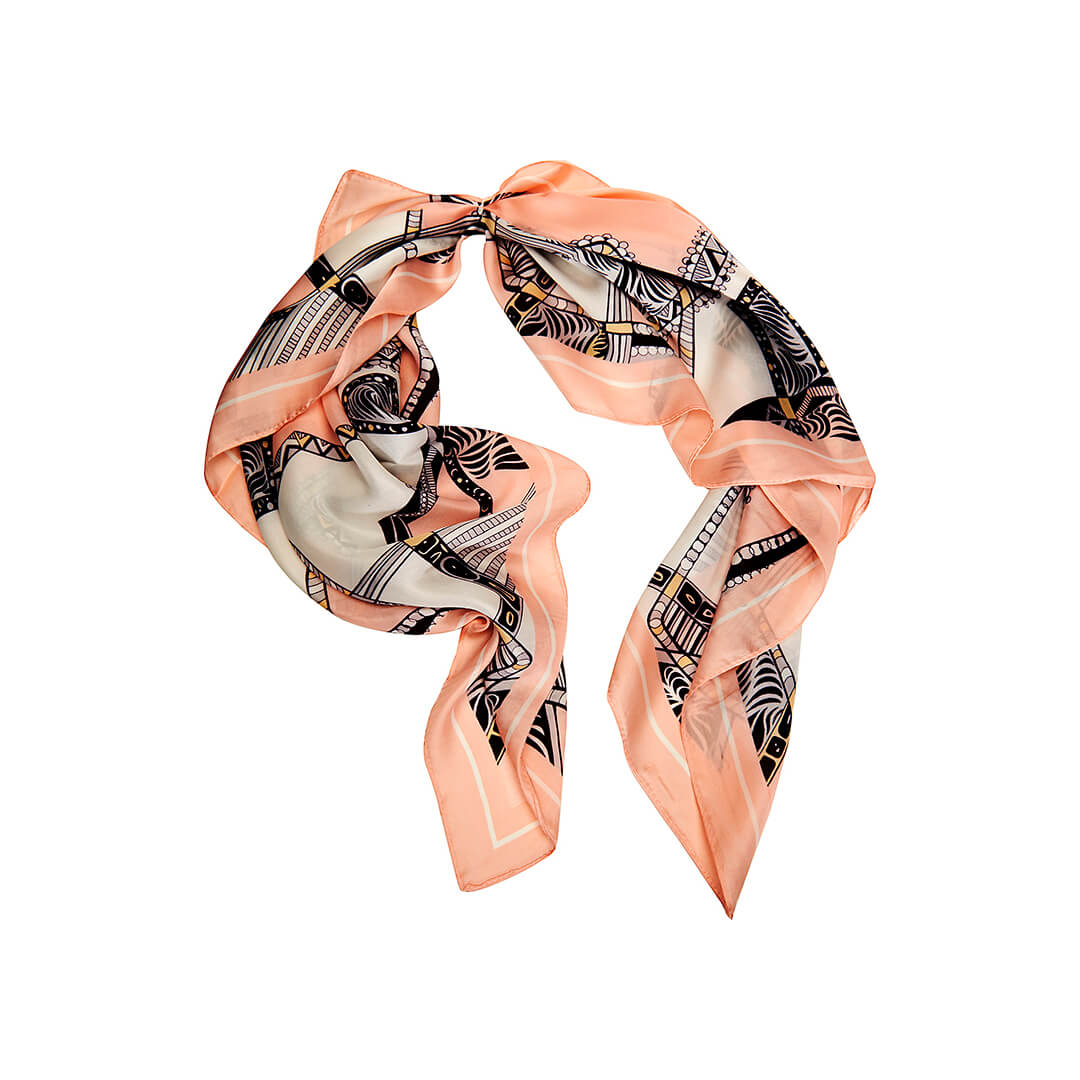 Avalea Hårscarf Siden Peach Nectar