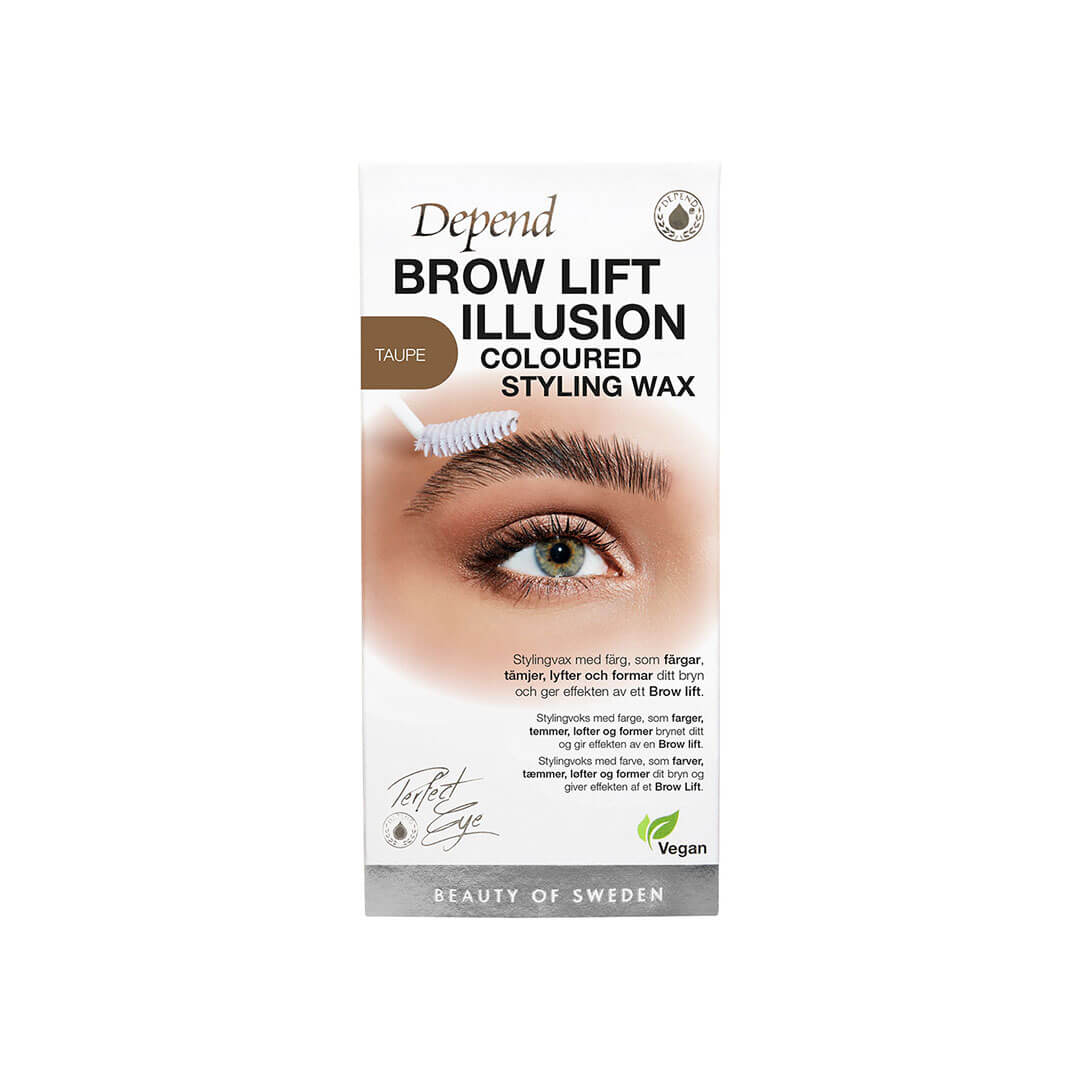 Depend Perfect Eye Brow Lift Illusion Coloured Styling Wax Taupe 5g