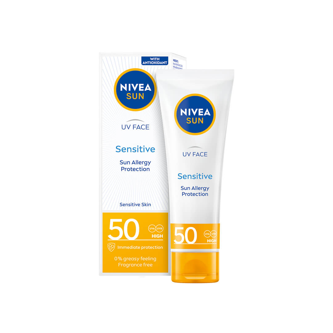Nivea Sun Uv Face Soothing Sensitive Cream Spf50 50 ml