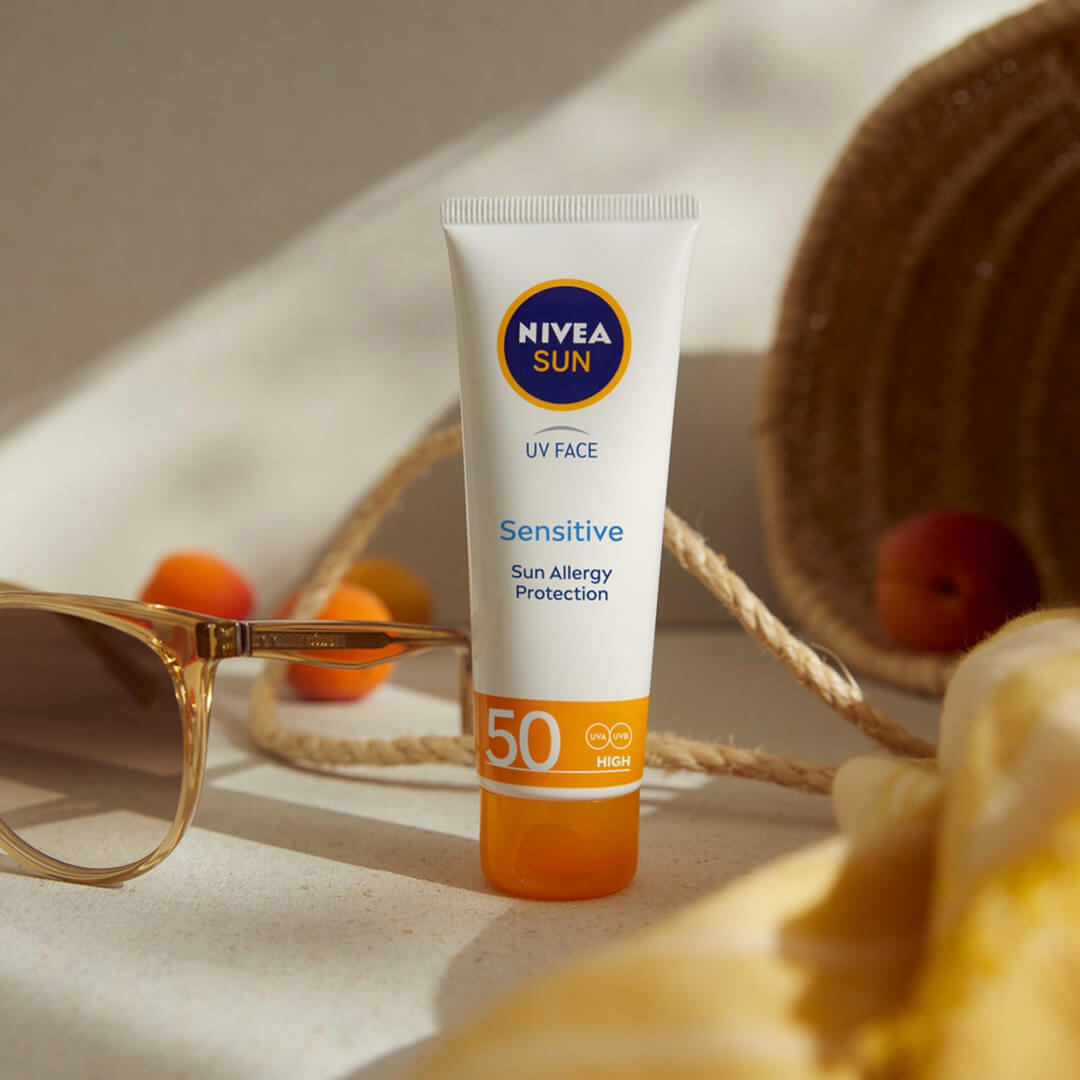 Nivea Sun Uv Face Soothing Sensitive Cream Spf50 50 ml