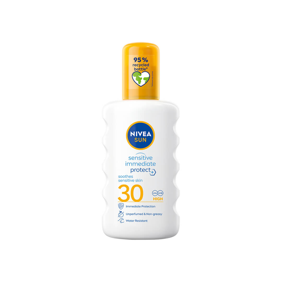 Nivea Sun Sensitive Immediate Protect Soothing Sun Spray Spf30 200 ml