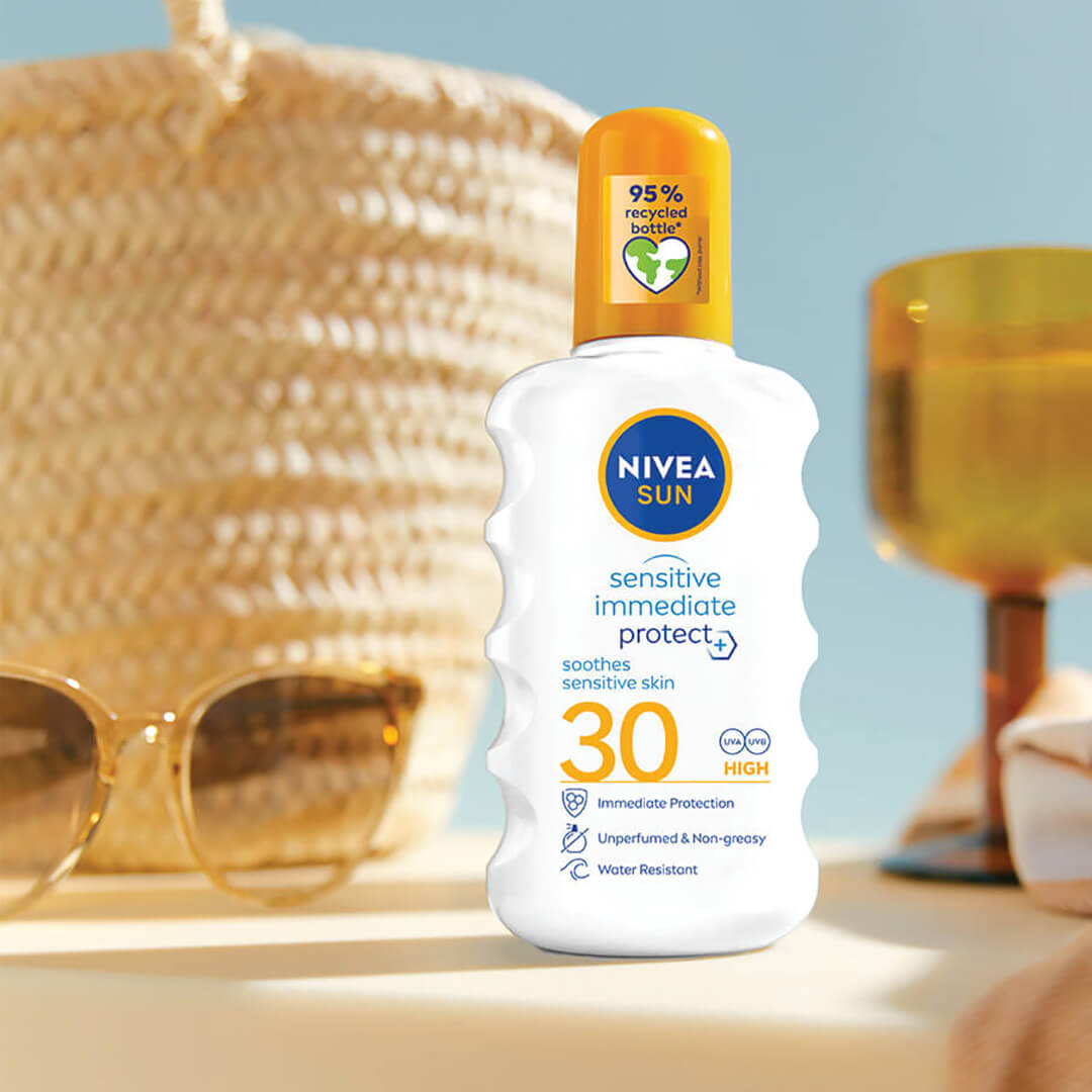 Nivea Sun Sensitive Immediate Protect Soothing Sun Spray Spf30 200 ml