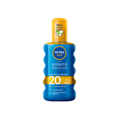 Nivea Sun Protect And Dry Touch Sun Spray Spf20 200 ml
