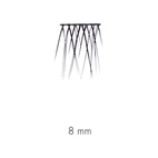 Sweed No Lash Cluster Black 8 mm