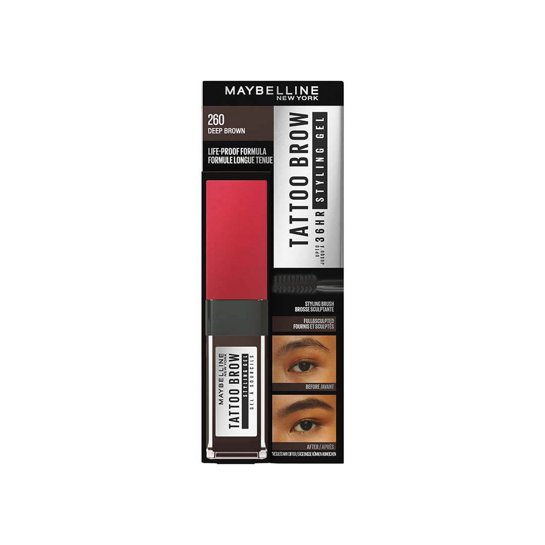 Maybelline Tattoo Brow 36H Styling Gel Deep Brown 260 6 ml