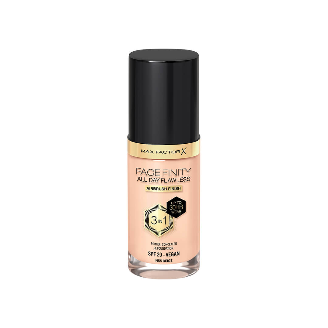 Max Factor Facefinity All Day Flawless Foundation SPF 20 N55 Beige 30 ml