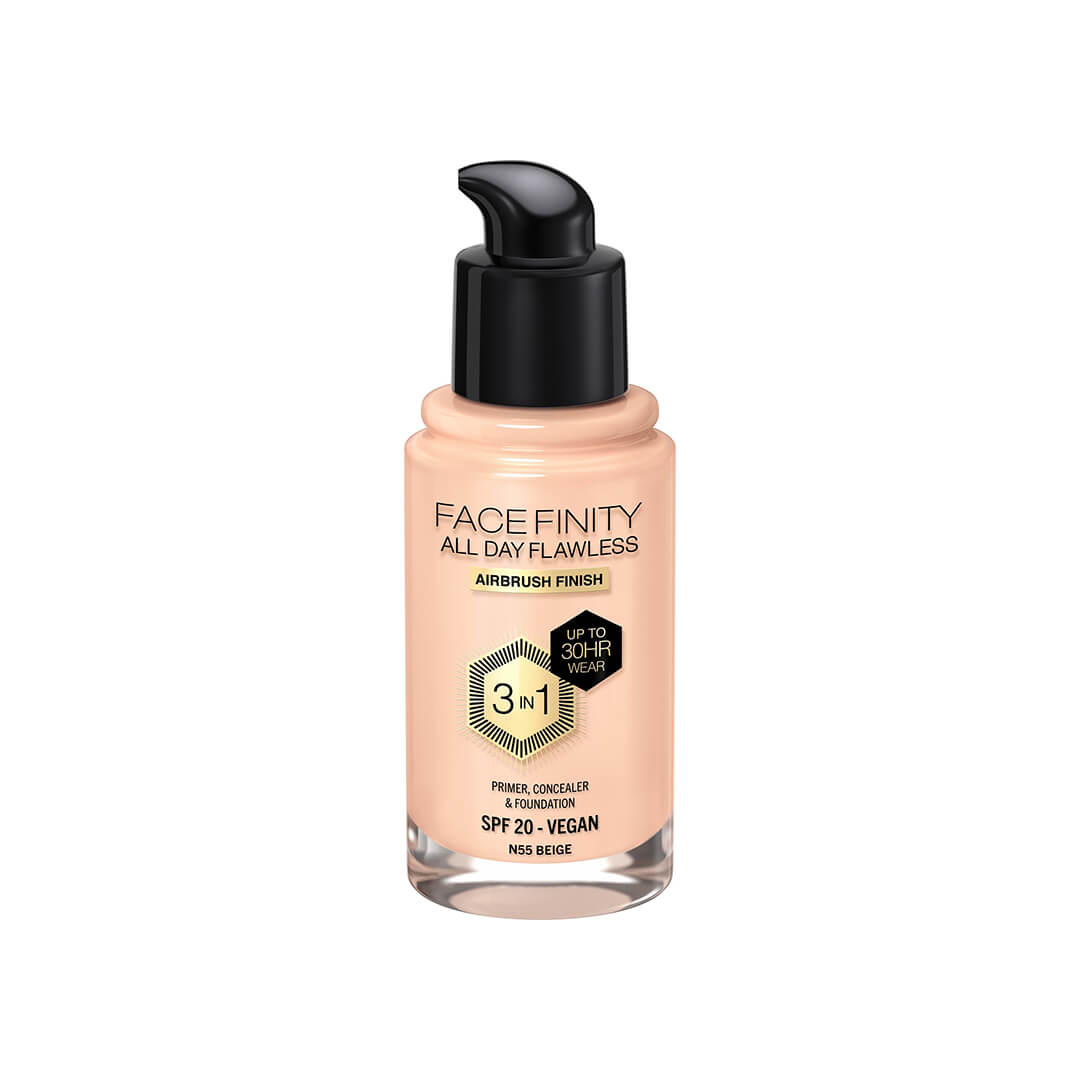 Max Factor Facefinity All Day Flawless Foundation SPF 20 N55 Beige 30 ml