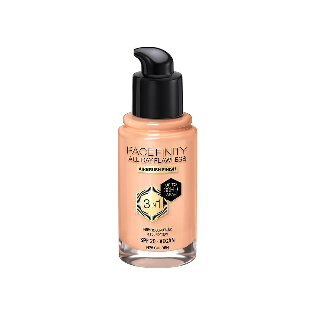 Max Factor Facefinity All Day Flawless 3 In 1 Foundation Golden N75 30 ml