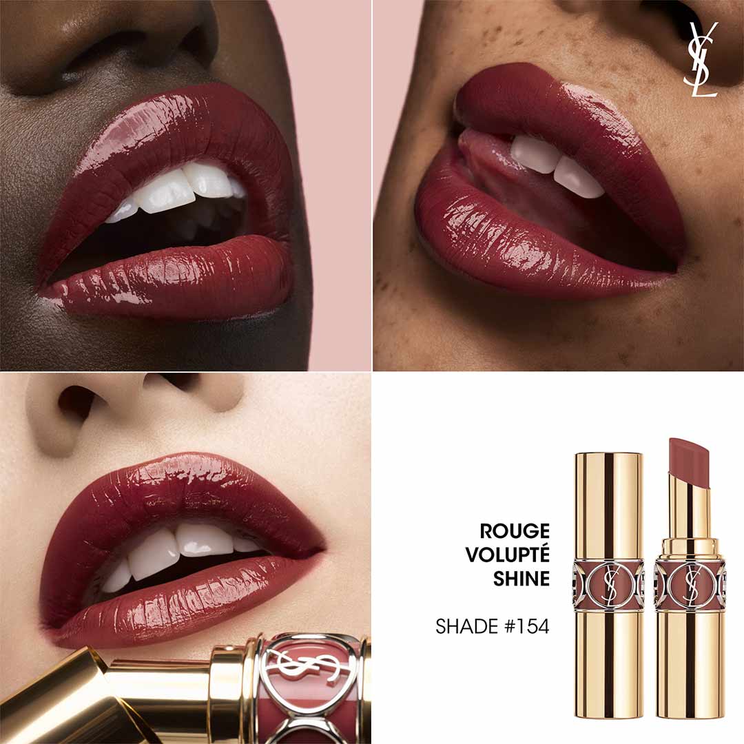 Yves Saint Laurent Rouge Volupte Shine Lipstick 154