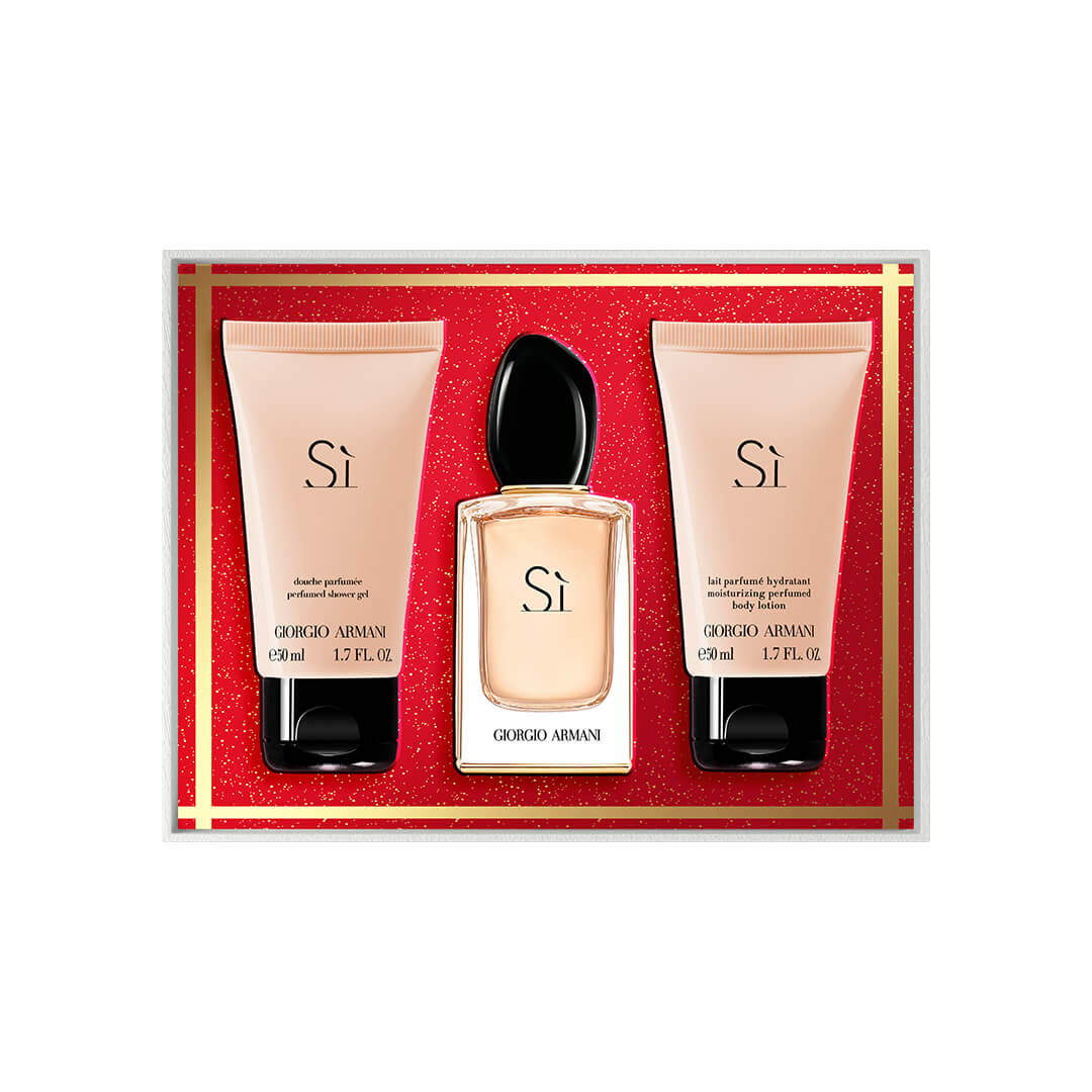 Giorgio Armani Si EdP And Body Lotion And Shower Gel Holiday Set 2023