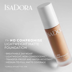 IsaDora The No Compromise Lightweight Matte Foundation 5W Warm 30 ml