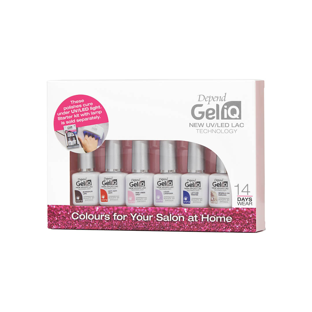 Depend Gel iQ Colours For Your Salon At Home 6 pcs