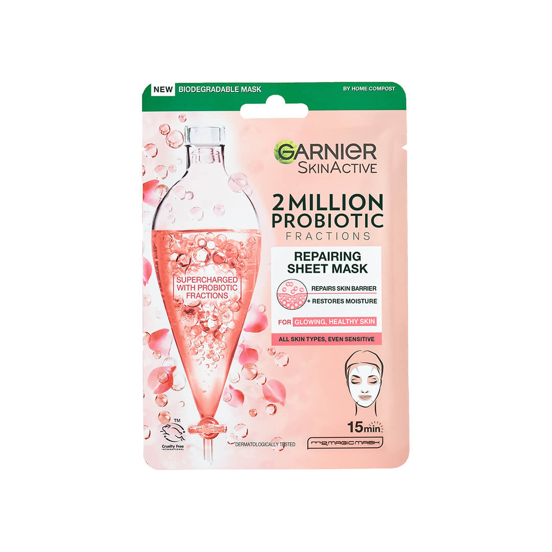 Garnier Skin Active 2 Million Probiotic Fractions Repairing Sheet Mask 22g