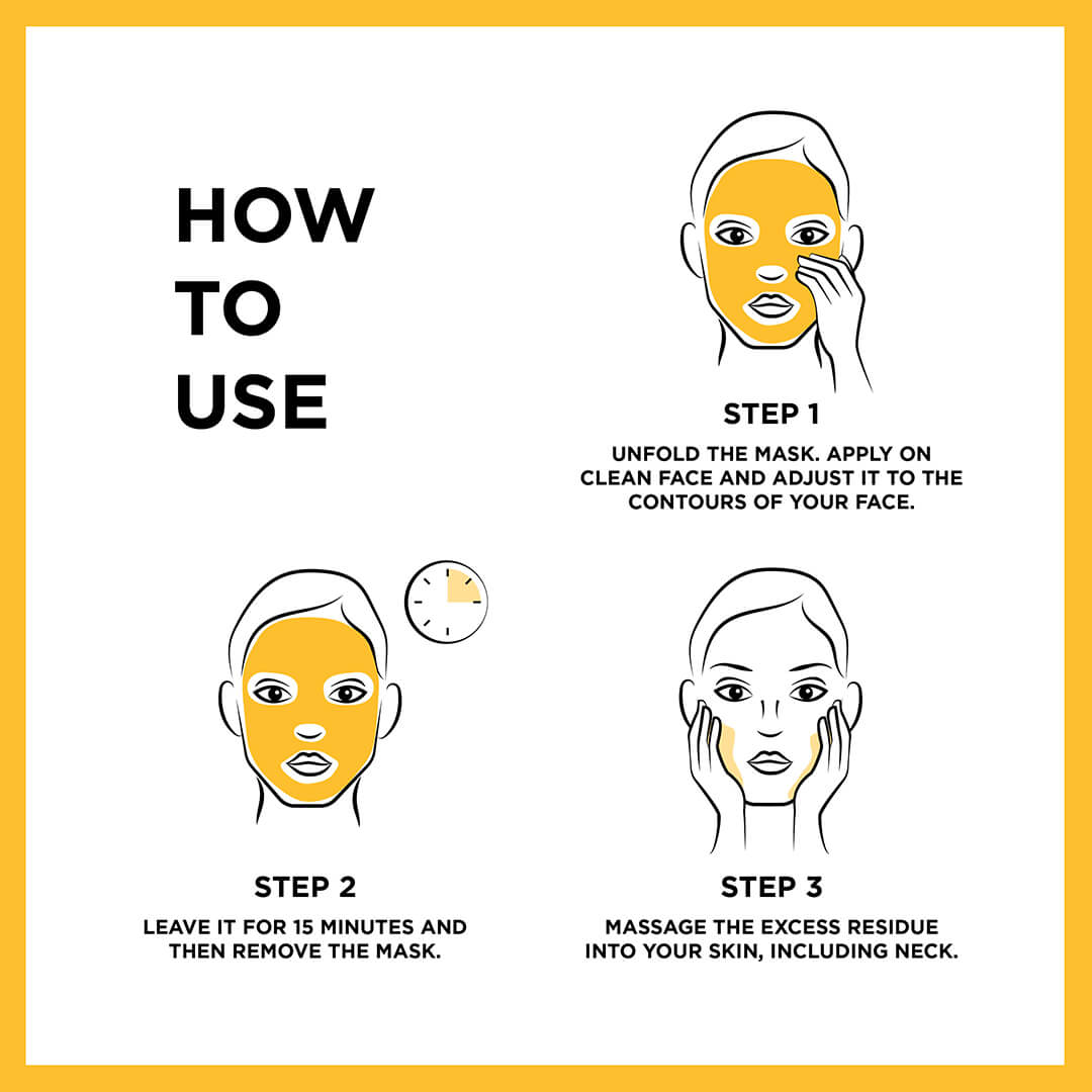 Garnier Skin Active Vitamin C Sheet Mask Dull Uneven Skin 28g