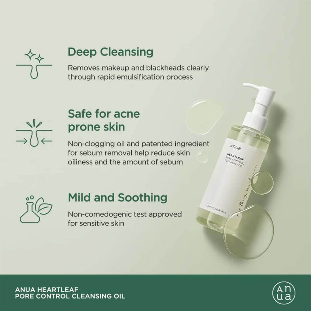 Anua Heartleaf Pore Control Cleansing Oil 200 ml