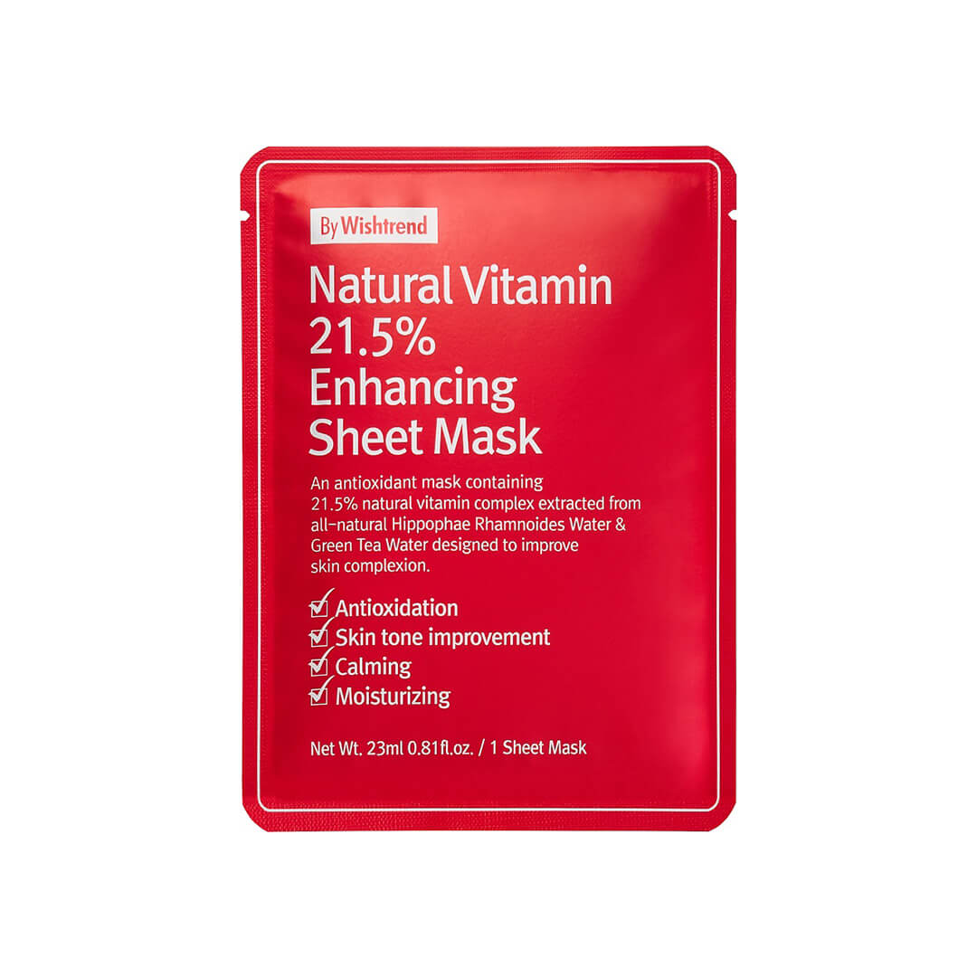 By Wishtrend Natural Vitamin 21.5% Enhancing Sheet Mask 23 ml