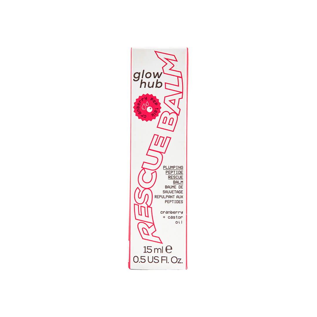 Glow Hub Pep Talk Tinted Plumping Peptide Rescue Balm Cranberry 15 ml