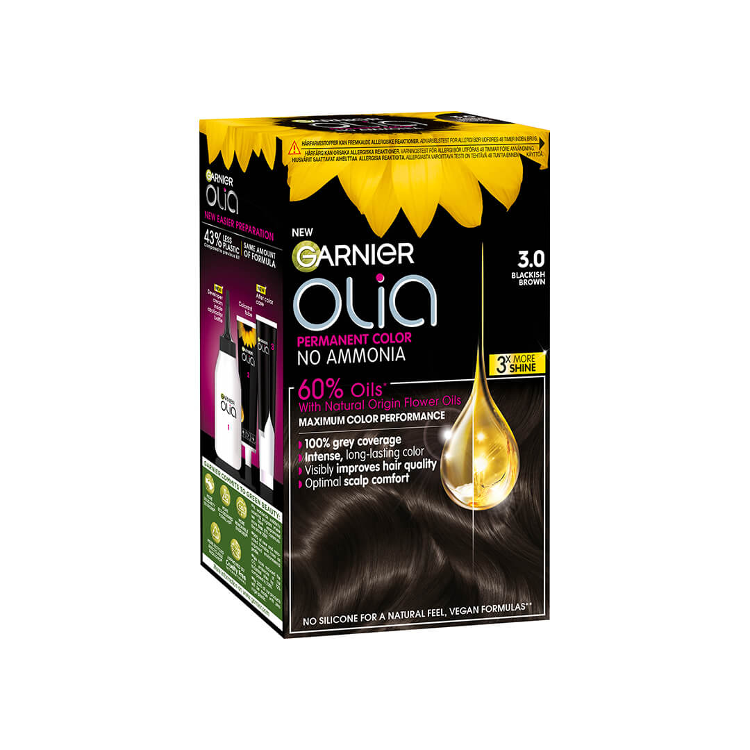 Garnier Olia Permanent Color Soft Black 3.0