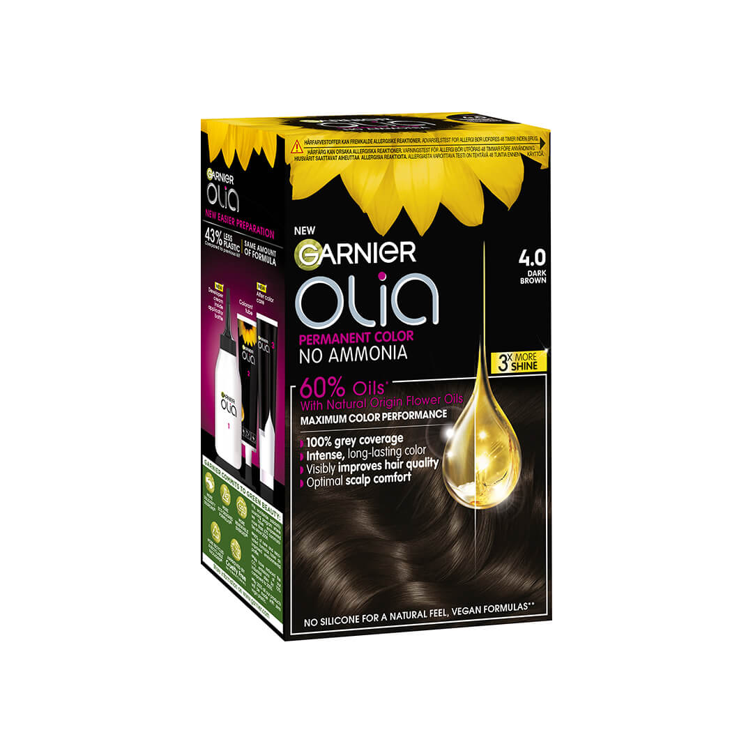 Garnier Olia Permanent Color Dark Brown 4.0