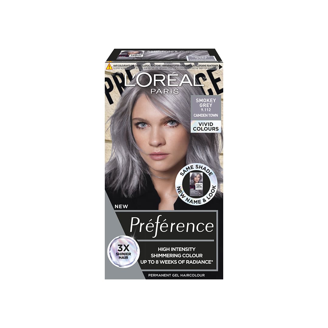 Loreal Paris Preference Vivid Colours Smokey Grey 9.112