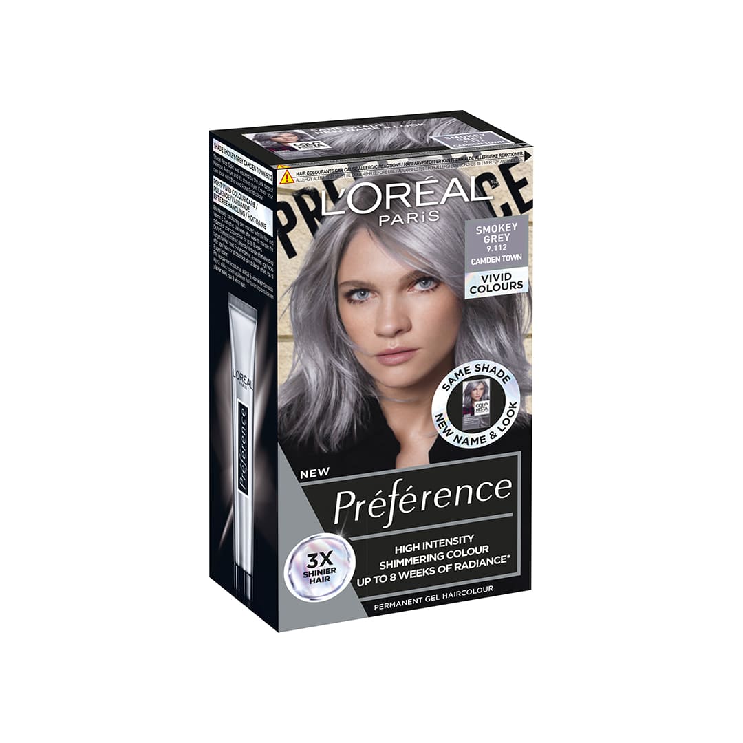 Loreal Paris Preference Vivid Colours Smokey Grey 9.112