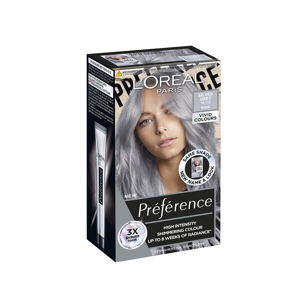 Loreal Paris Preference Vivid Colours Silver Grey 10.112