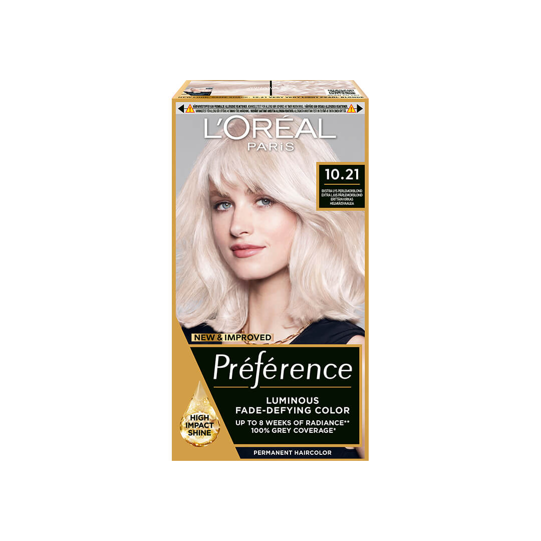 Loreal Paris Preference Permanent Hair Color Stockholm 10.21