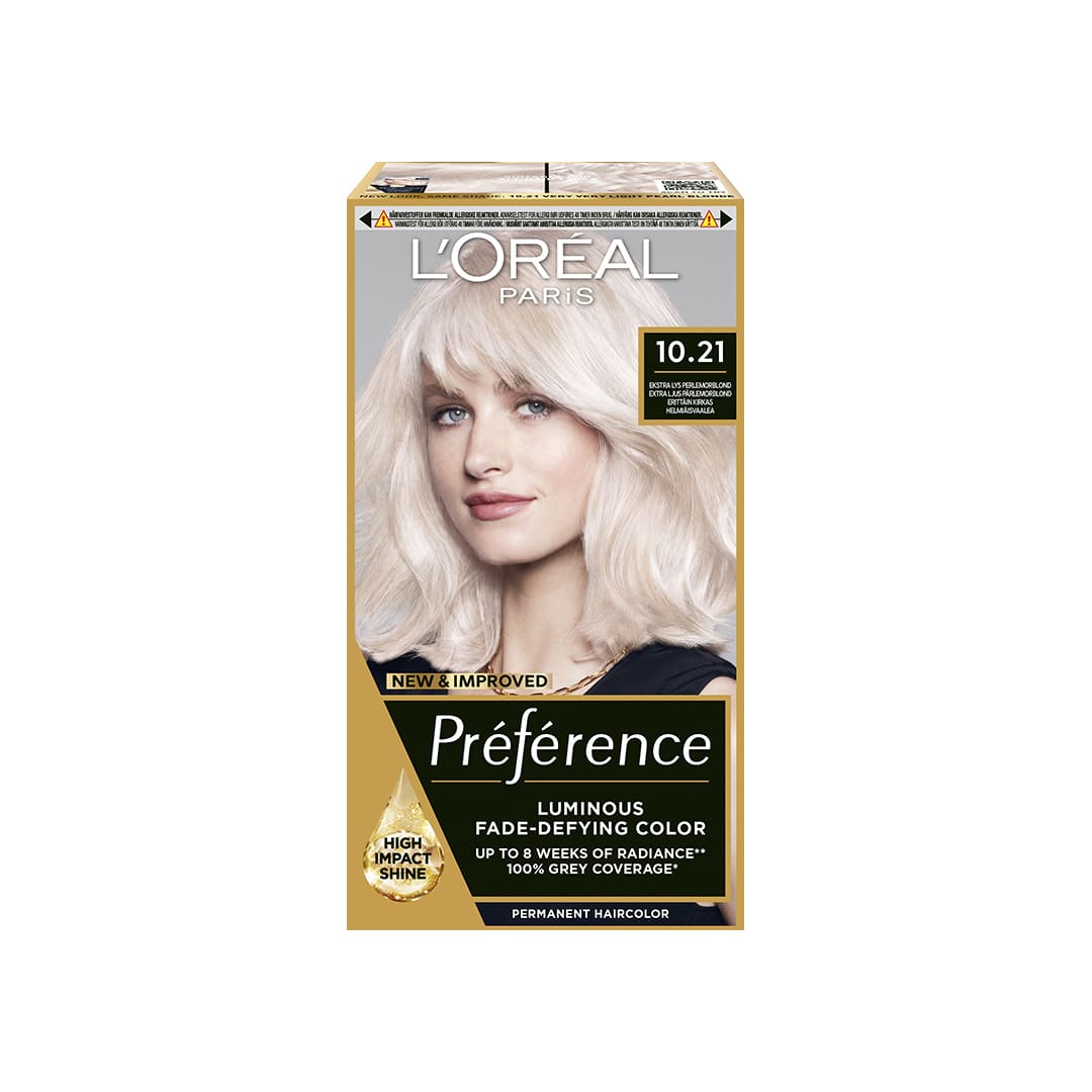 Loreal Paris Preference Hair Color 10.21 Stockholm