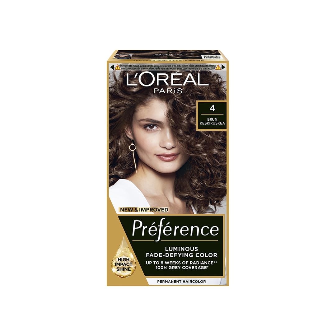Loreal Paris Preference Hair Color 4 Tahiti Brun