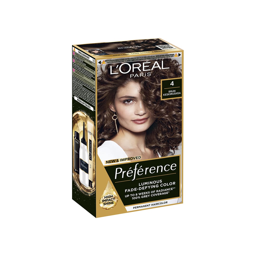 Loreal Paris Preference Hair Color 4 Tahiti Brun