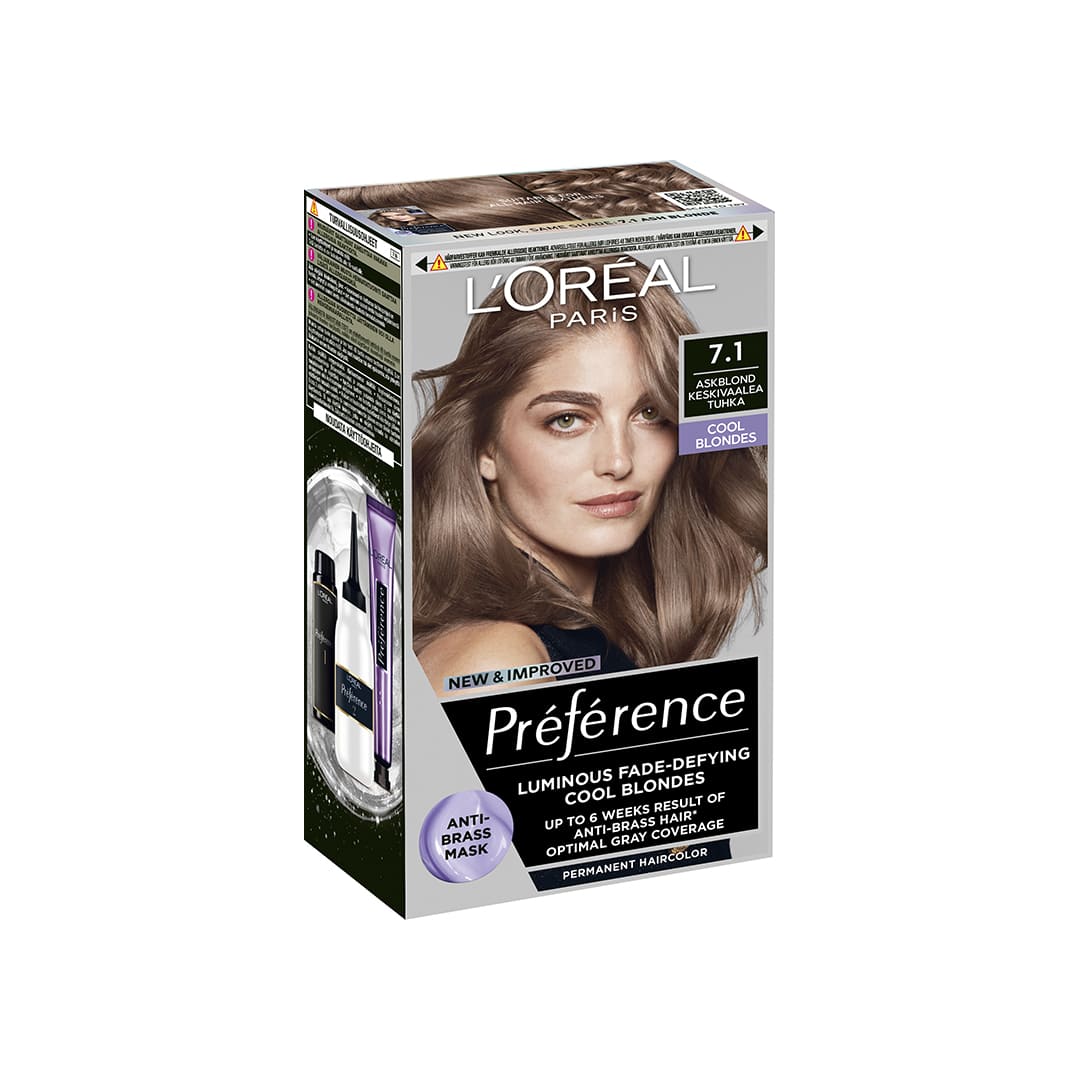 Loreal Paris Preference Cool Blondes Hair Color 7.1 Iceland