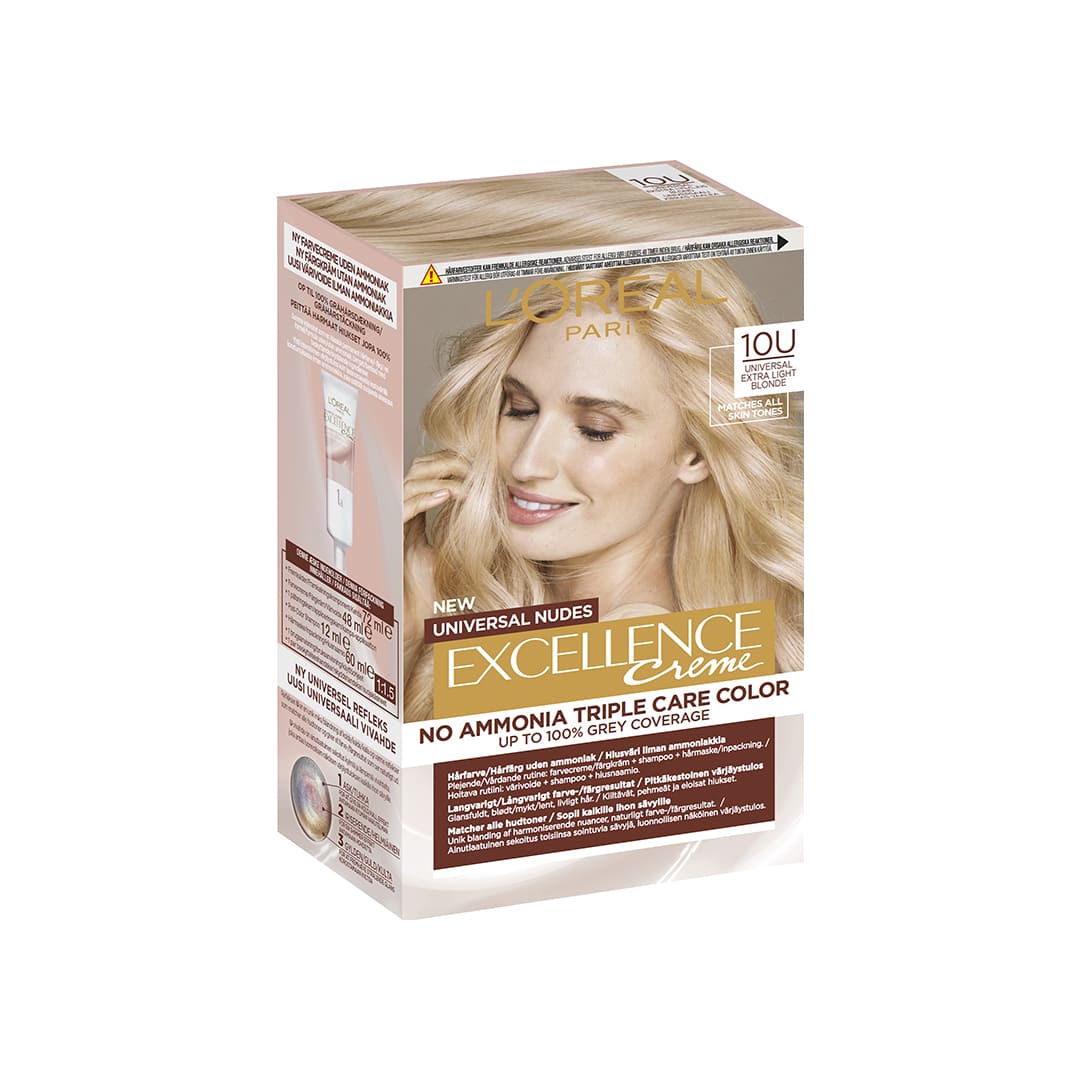 Loreal Paris Excellence Cream Universal Nudes 10U Nudes Lightest Blonde