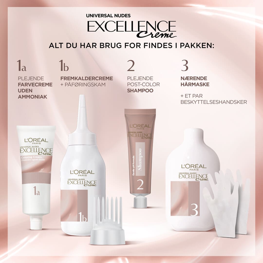 Loreal Paris Excellence Cream Universal Nudes 5U Nudes Light Brown