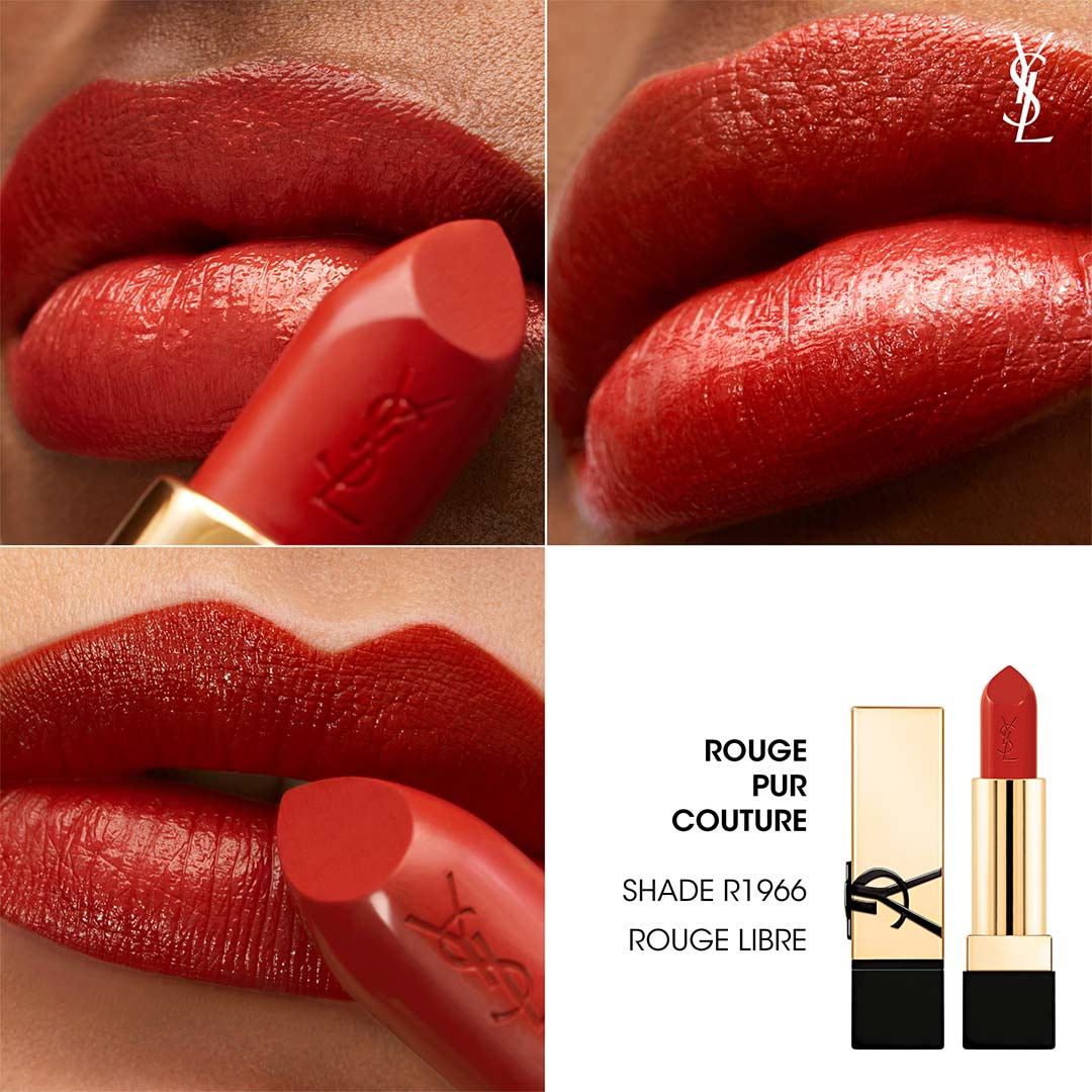 Yves Saint Laurent Rouge Pur Couture Pure Color In Care Satin Lipstick R1966 Rou