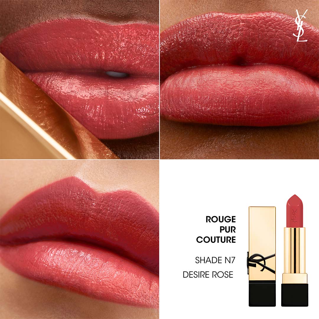 Yves Saint Laurent Rouge Pur Couture Pure Color In Care Satin Lipstick N7 Desire