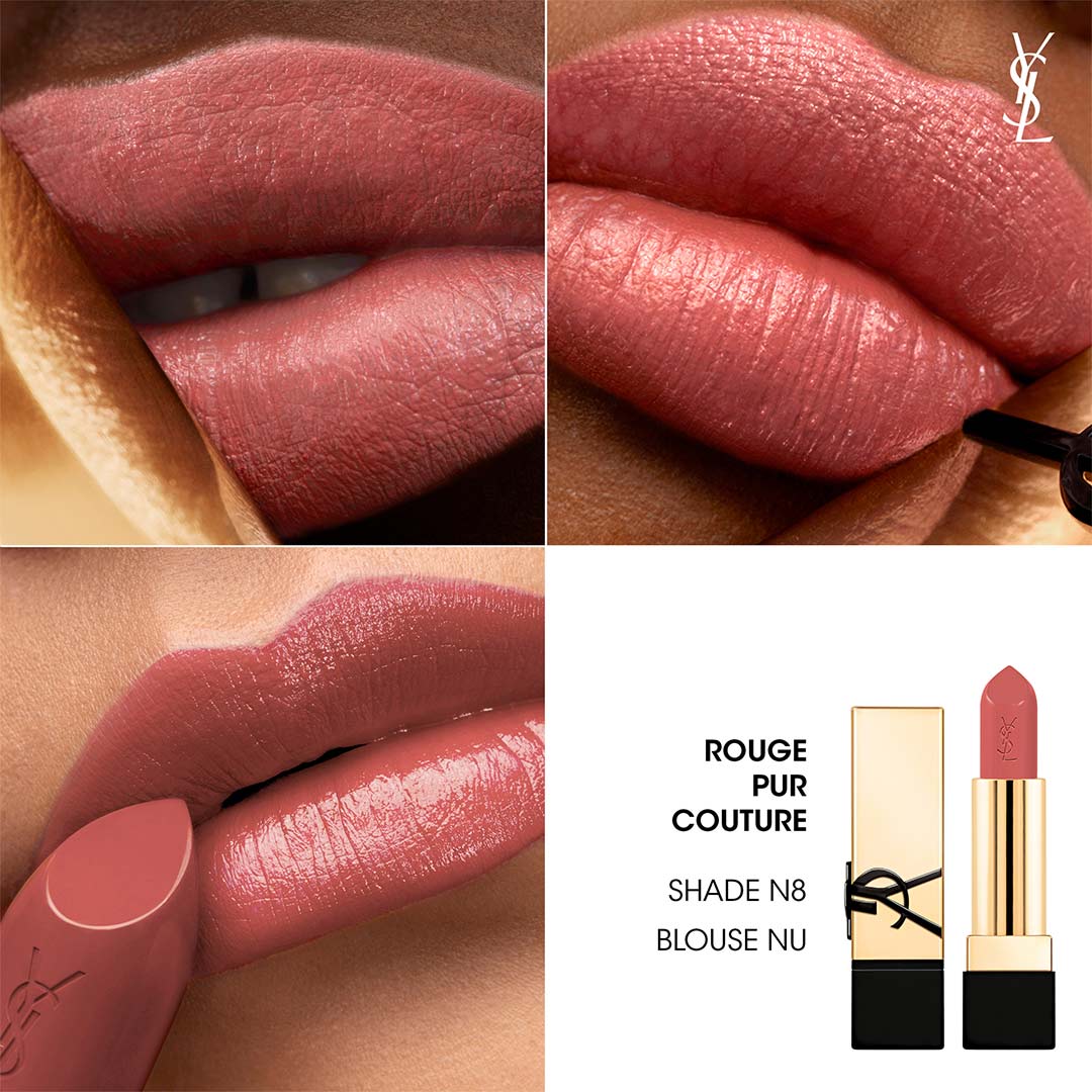 Yves Saint Laurent Rouge Pur Couture Pure Color-In-Care Satin Lipstick N8