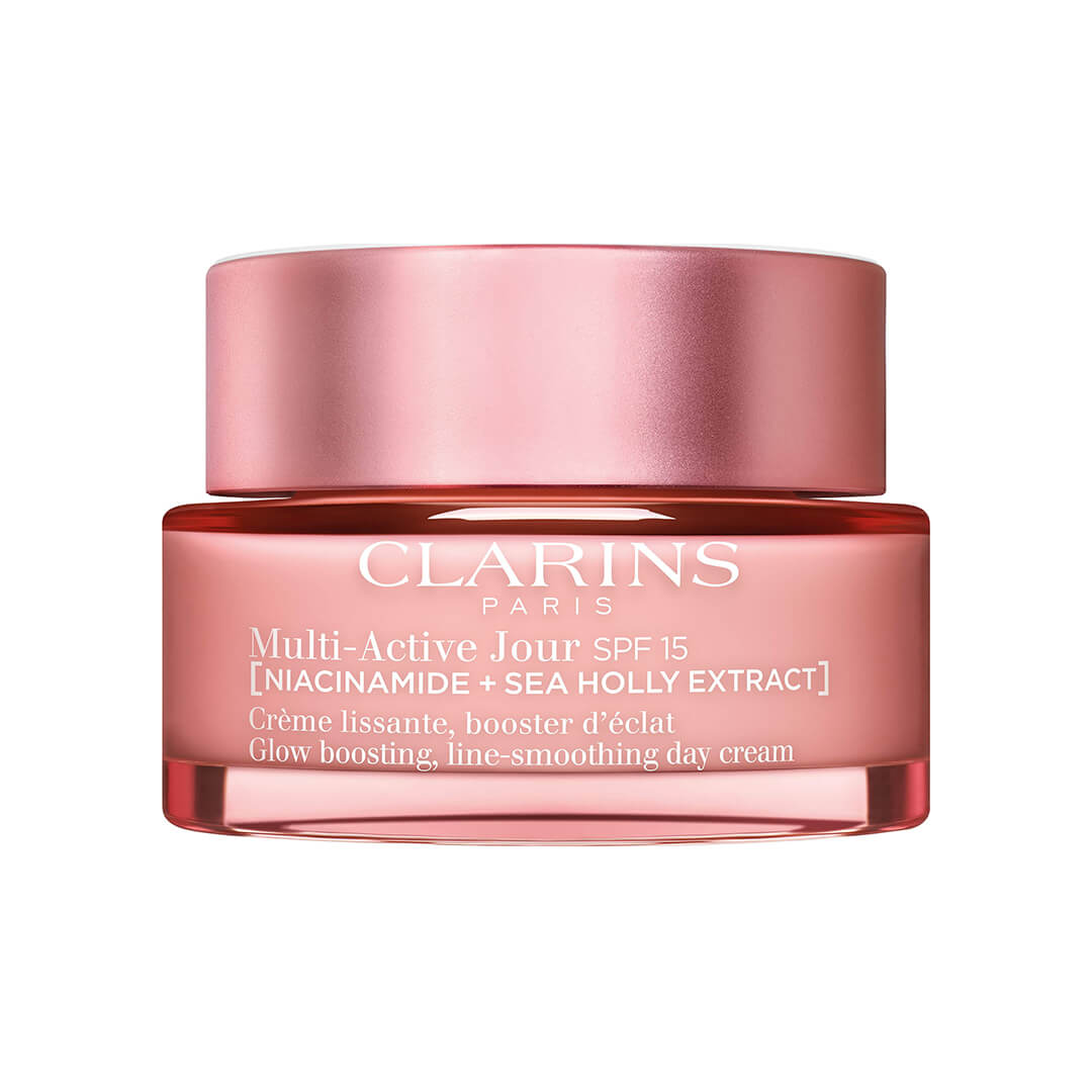 Clarins Multi Acive Glow Boosting Line Smoothing Day Cream All Skin Types Spf15