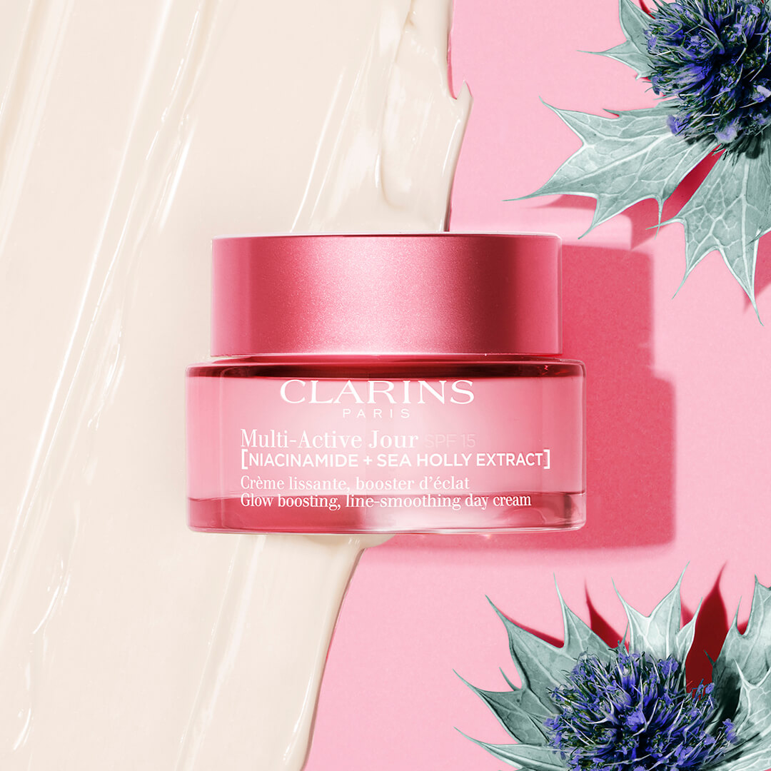 Clarins Multi Acive Glow Boosting Line Smoothing Day Cream All Skin Types Spf15