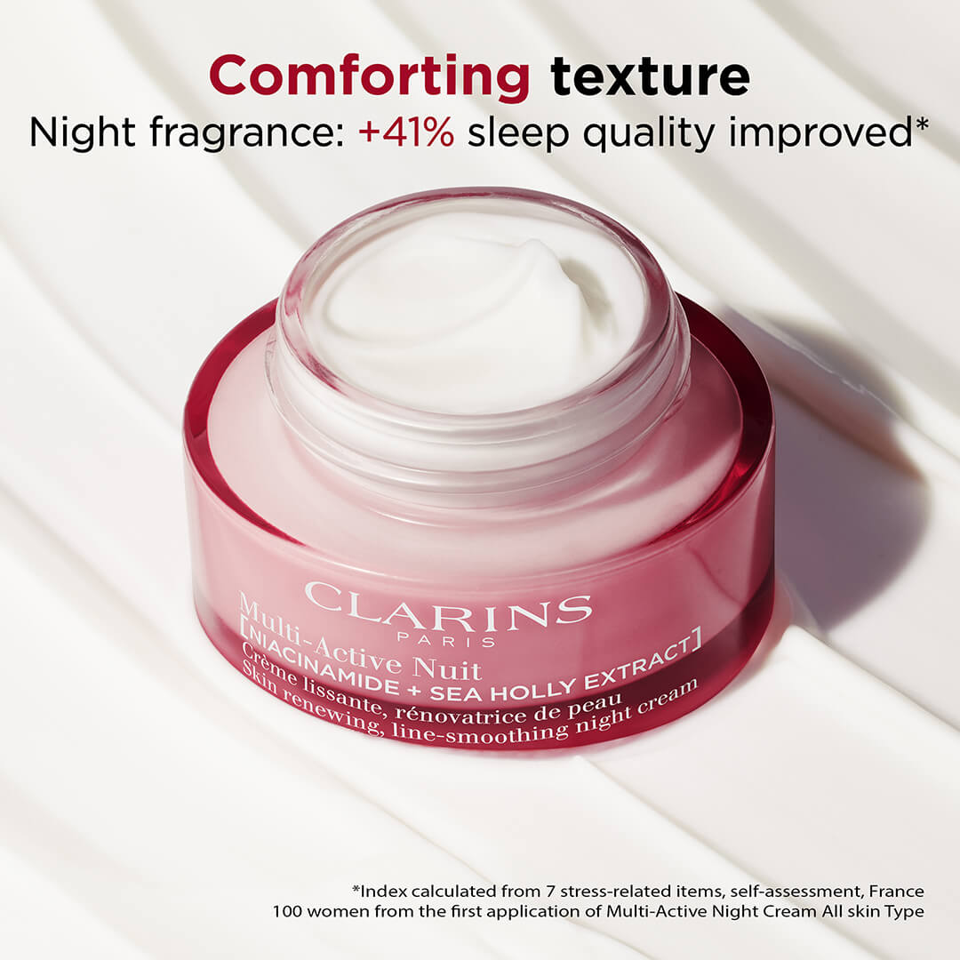Clarins Multi Acive Skin Renewing Line Smoothing Night Cream All Skin Types 50 m
