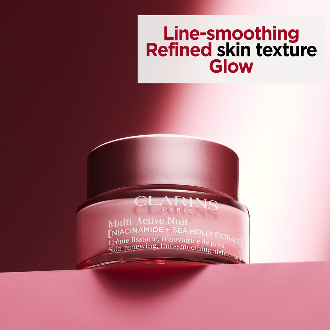 Clarins Multi Acive Skin Renewing Line Smoothing Night Cream All Skin Types 50 m