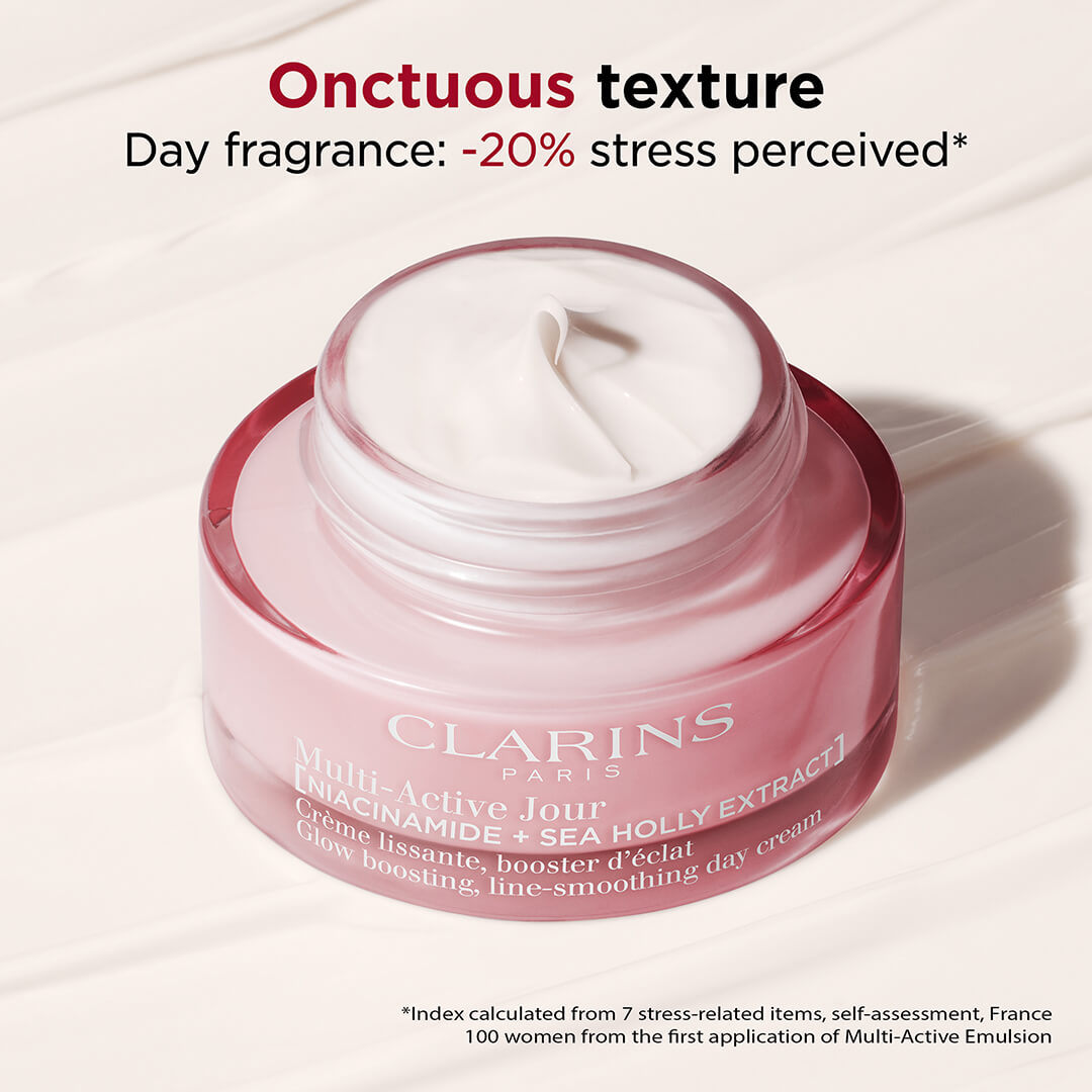 Clarins Multi Acive Glow Boosting Line Smoothing Day Cream All Skin Types 50 ml