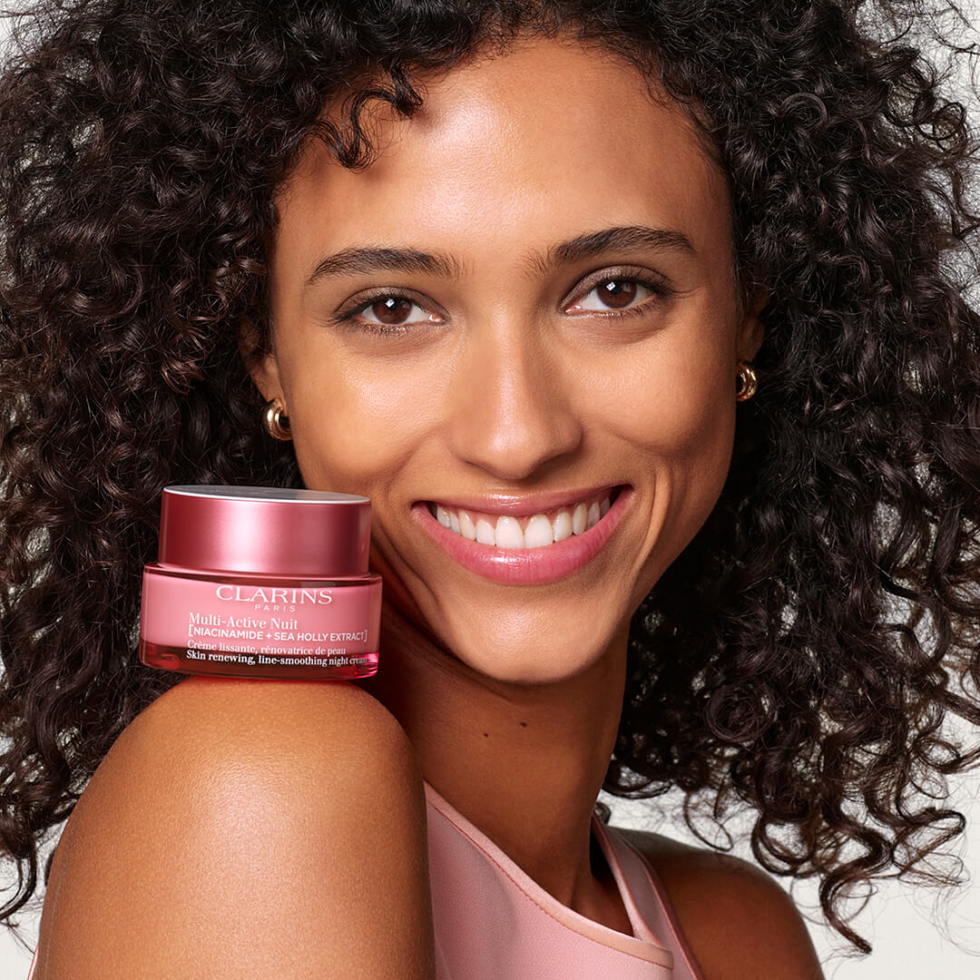 Clarins Multi Acive Skin Renewing Line Smoothing Night Cream All Skin Types 50 m