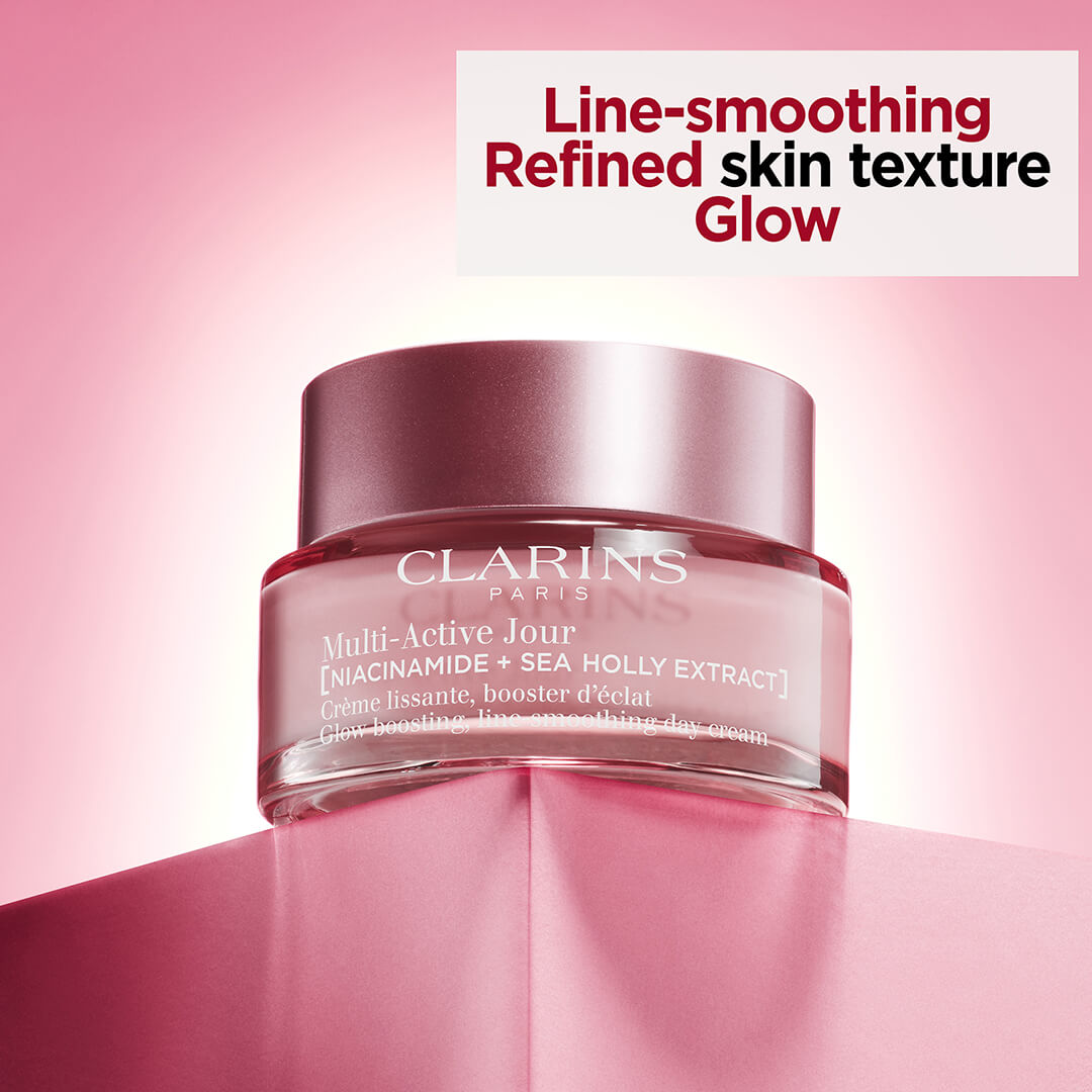 Clarins Multi Acive Glow Boosting Line Smoothing Day Cream All Skin Types 50 ml