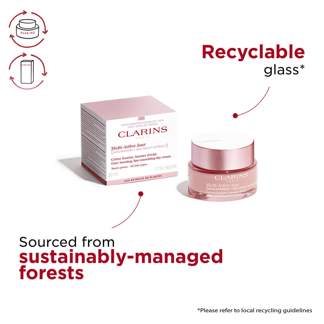 Clarins Multi Acive Glow Boosting Line Smoothing Day Cream All Skin Types 50 ml