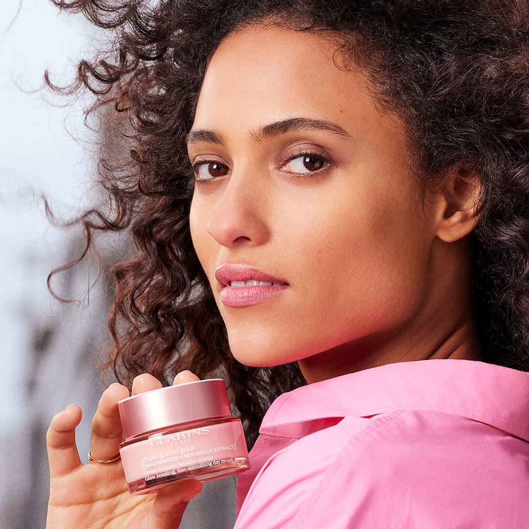 Clarins Multi Acive Glow Boosting Line Smoothing Day Cream All Skin Types 50 ml