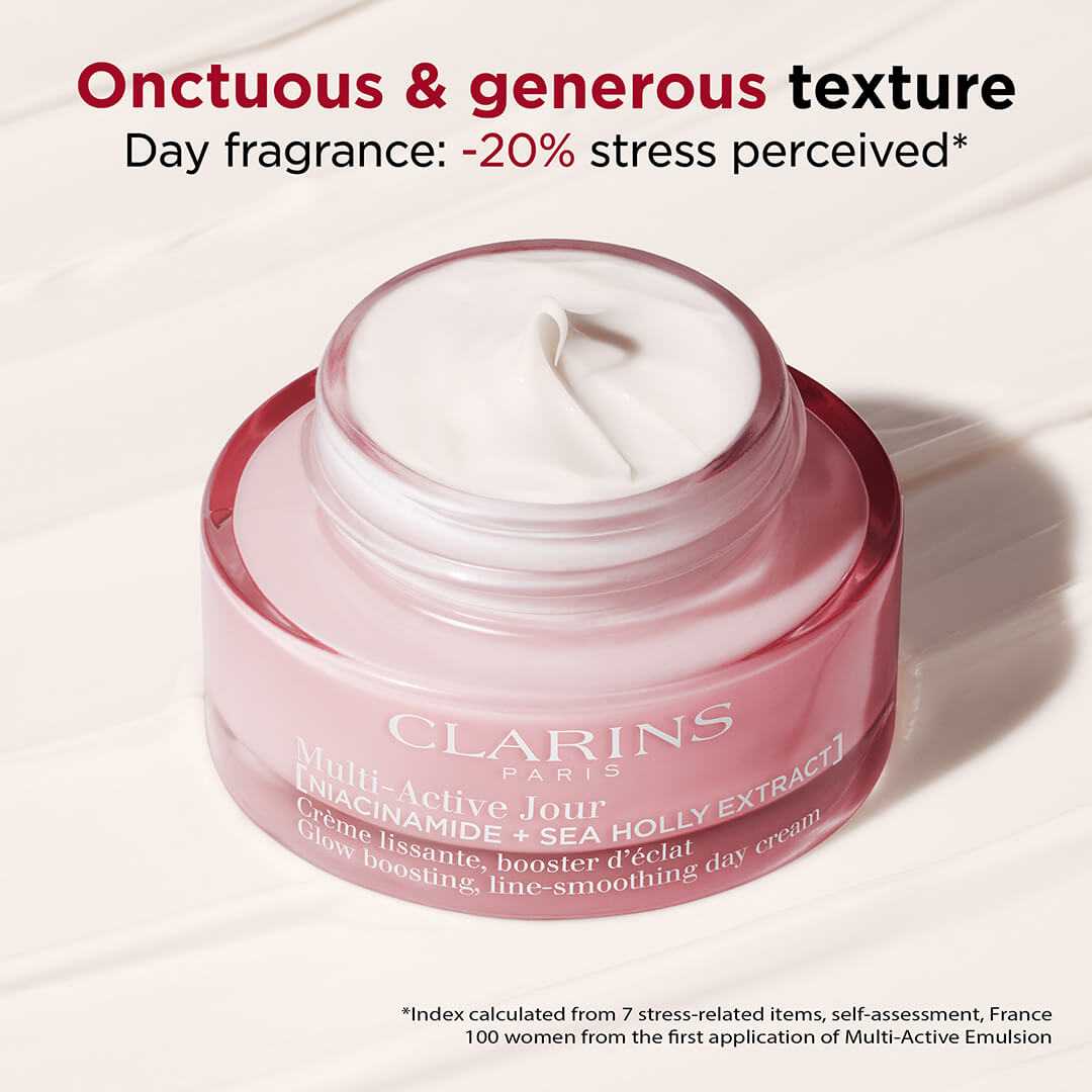 Clarins Multi Acive Glow Boosting Line Smoothing Day Cream Dry Skin 50 ml