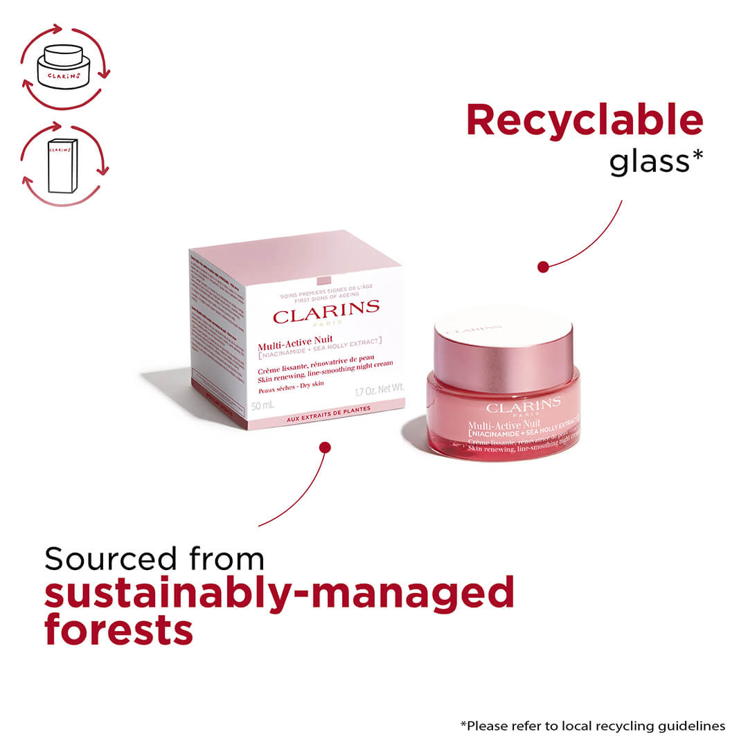Clarins Multi Acive Skin Renewing Line Smoothing Night Cream Dry Skin 50 ml