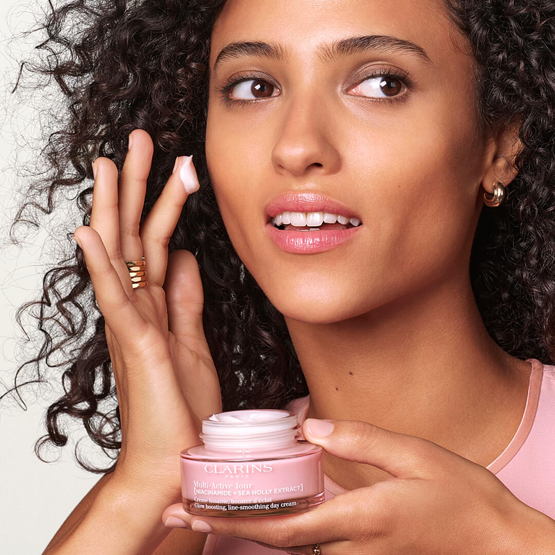 Clarins Multi Acive Glow Boosting Line Smoothing Day Cream Dry Skin 50 ml