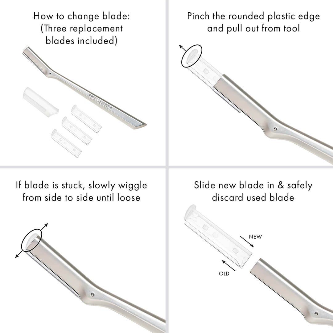 Tweezerman Facial Razor Replacement Blades Retail