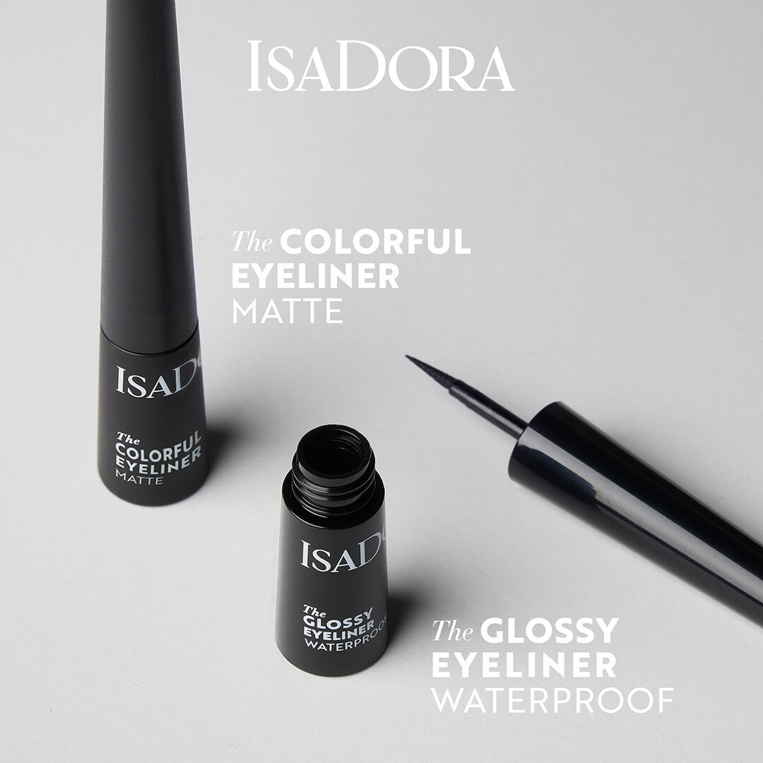 IsaDora The Glossy Eyeliner 40 Chrome Black 2.5 ml